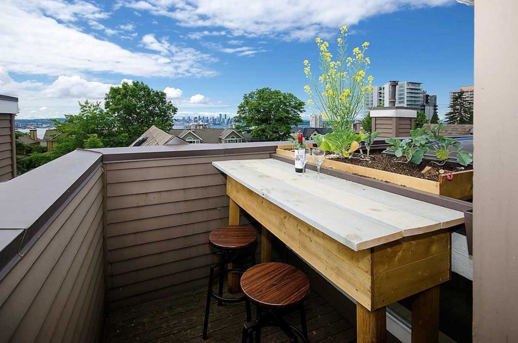 Central Lonsdale Townhome Rooftop Deck Views