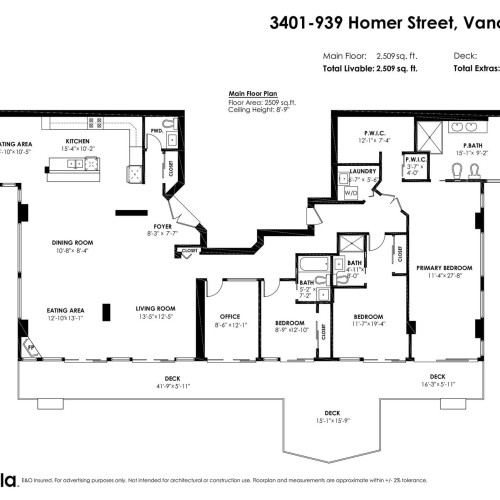 Photo 15 at 3401 - 939 Homer Street, Yaletown, Vancouver West